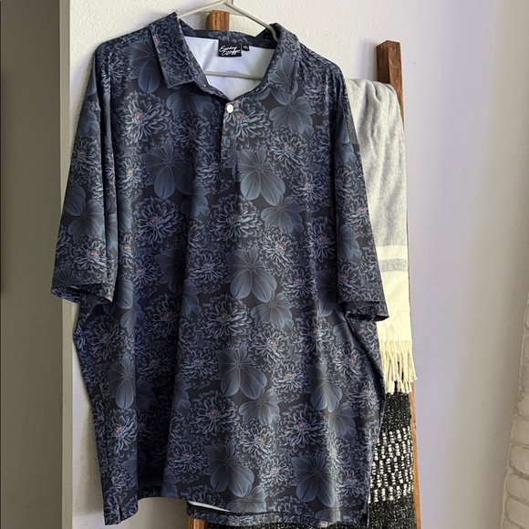 Sunday Swagger Other - Sunday Swagger Dark Floral Polo Shirt
